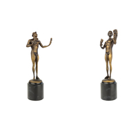 Intérieur Petit Métal Artisanat Décoration Homme Nu Statue Sculpture Prix Bronze Figurine Trophées Médailles Plaques pour La Décoration Intérieure