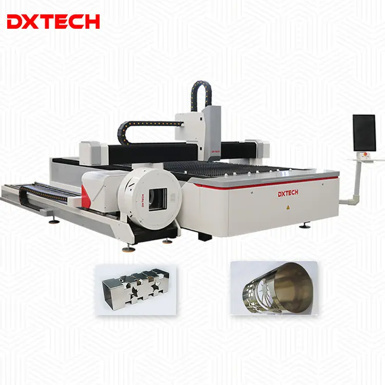 Fiber Laser Cutting Machine Manufacturer CNC Laser Cutter for Metal Plate and Square Tube Round Pipe Cutting