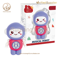 Robot Montessori multifuncional para bebés, Máquina Inteligente para niños, aprendizaje de Educación Temprana, máquina de cuentos musicales, juguetes relajantes