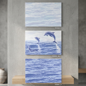 Azulejos de pared de cerámica impresos en HD, 300x450mm, 30x45cm, 12x18 pulgadas, función de ladrillo refractario de porcelana Interior para exteriores, diseño de baño - Product Image 2