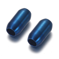 Fermoirs magnétiques en acier inoxydable Charm en cylindre de colonne S. Connecteur de en cuir d'acier la fabrication de bijoux