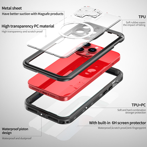 Coque de téléphone transparente antichoc en TPU et PC avec protection magnétique pour objectif d'appareil photo, étanche, pour <span class=keywords><strong>iPhone</strong></span> 16 Pro Max 16 Plus – Nouveauté 2025 – Vente Flash - Product Image 3