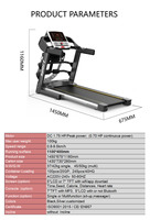 Équipement de gymnastique à domicile multifonctionnel Tapis roulant électrique pliable avec écran LED Équipement d'exercice