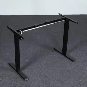 Direct Sales Adjustable Desk Electric Height with Single Motor Adjustable Computer Table Office Pc Table Metal Office Furniture