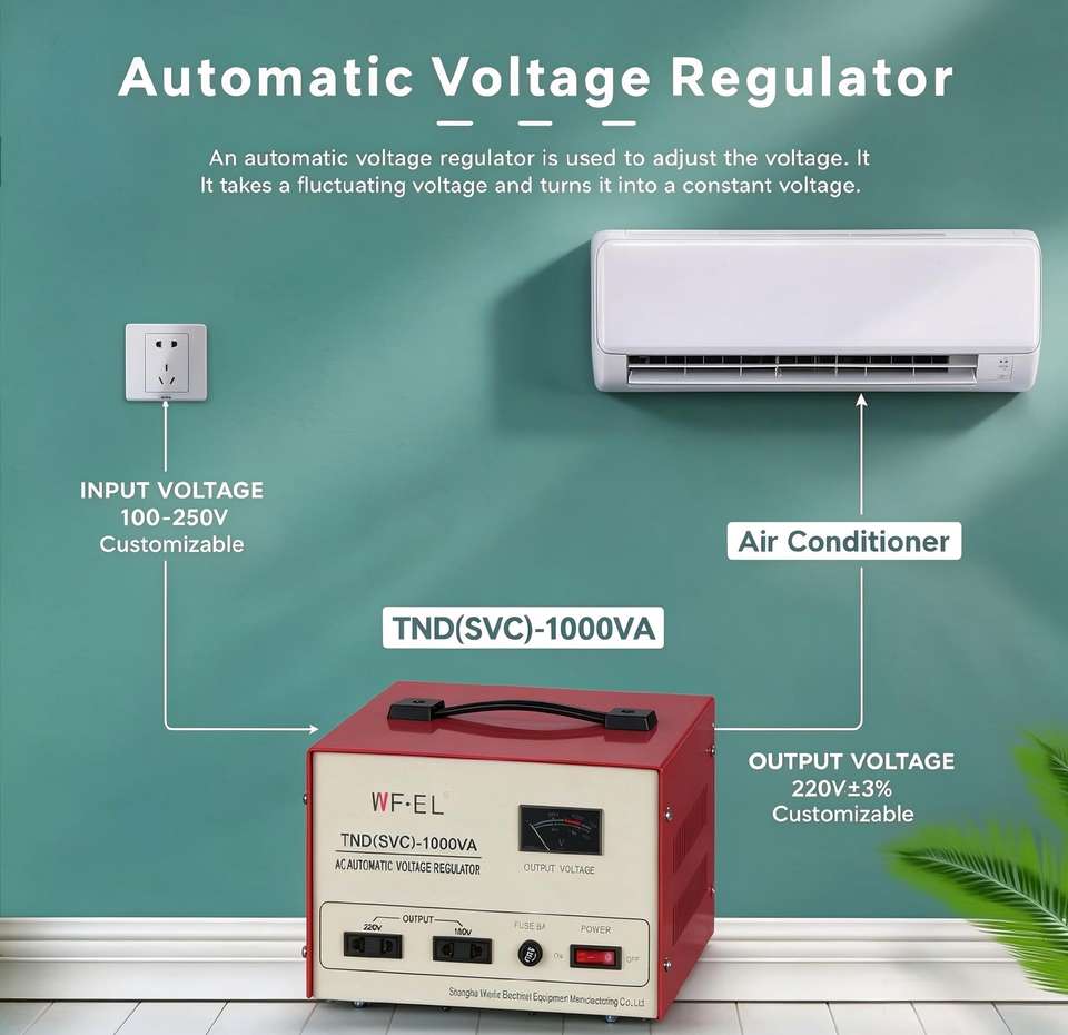 1KVA 800W AC Full-Automatic 110V 220V Servo Voltage Stabilizer Machine ...