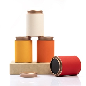 Hộp đựng cà phê tròn cao cấp in ấn tùy chỉnh, kín khí, chất liệu thực phẩm, hộp thiếc đựng trà - Product Image 1