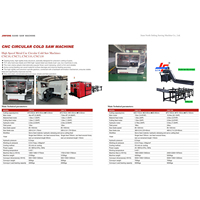 Machine à scier circulaire CNC haute vitesse CNC50 avec alimentation servo pour la coupe de barres rondes, tubes et profilés carrés de 10 à 70 mm, haute précision