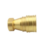 Raccord rapide à double fermeture en laiton KZD ISO72411B, raccords rapides pour machines de construction et pétrolières