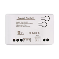 EWeLink 1/2/4 canaux Smart WiFi Bt sans fil Module de commutation de relais de Contact sec APP télécommande 2.4G RF récepteur 12V 220V