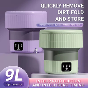 Lavadora Portátil Mini, Automática, Eléctrica, Plegable, con Secadora por Centrifugado, para Ropa Interior y Calcetines - Product Image 4