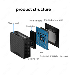 มินิพีซี Topton 4x2.5G LAN Firewall พร้อม Intel J5005/J4105/N4100/N3700 สำหรับ NAS คอมพิวเตอร์ MSATA+2.5 นิ้ว SATA รองรับ pfSense Proxmox ใช้เป็นโฮมเซิร์ฟเวอร์ - Product Image 6