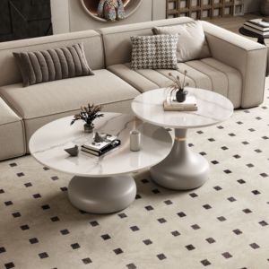 Light Luxury Stone Board Coffee <strong>Table</strong> Simple Casual Creative Small Movable Modern Home Living Room Sofa <strong>Side</strong> Corner <strong>Table</strong> - Product Image 3