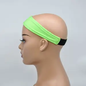 Fabrika üreticisi İyi kalite spor futbol futbol Yoga elastik saç bandı erkekler ve kadınlar için spor Lycra kafa bandı