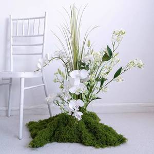 Vente en gros de fleurs artificielles de style boisé Arrangements floraux <span class=keywords><strong>au</strong></span> sol Accessoires de photographie Diffusion en direct Toile de fond pour cérémonie de mariage - Product Image 3