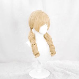 Peluca Tomoe <span class=keywords><strong>Mami</strong></span> al por Mayor, 50 cm de Largo, Rizada, Rubia, Sintética, Anime Puella Magi Madoka Magica, Peluca de Cosplay - Product Image 4