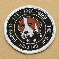 Écussons brodés personnalisés en tissu pour dessins animés, badges à coudre, patchs brodés pour vêtements, étiquettes tissées personnalisées