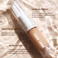 Échantillon gratuit Correcteur liquide léger personnalisé HD Pro Contrôle de l'huile Fond de teint longue durée Maquillage Crème anti-cernes à couvrance complète
