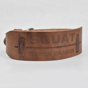 POWER DRAGON Cinturón de gimnasio de alta calidad Se puede personalizar Entrenamiento físico El soporte de la espalda Levantamiento de pesas de cuero - Product Image 5