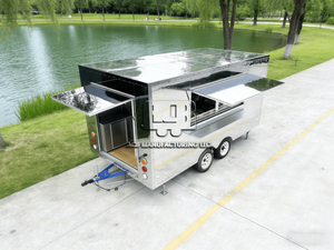 Remolque de Comida Pequeño Comercial ACB con Construcción de Fibra de Vidrio y Aluminio, Equipo Móvil para Venta al Aire Libre - Product Image 2