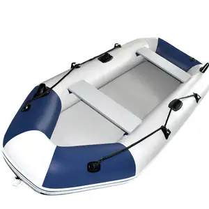 Vente en gros bateau pneumatique en caoutchouc épaissi à clip en PVC kayak pliable résistant à l'usure bateau de pêche pneumatique pour 4 personnes