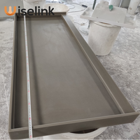 Vente en gros en usine Wiselink Base de douche en acrylique à surface solide Pierre artificielle en résine pour hôtel Maison Salle de bain Plateaux de douche