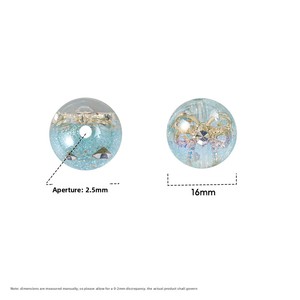 Perles rondes en résine plastique Heidi Galaxy à trou traversant, accessoires de <span class=keywords><strong>bijoux</strong></span> faits à la main, matériaux pour chaînes de téléphone, vente en gros - Product Image 2