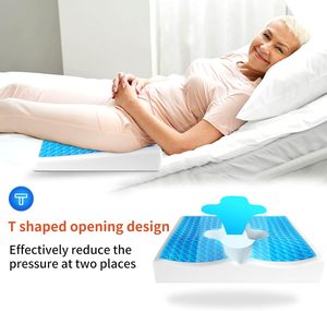 Coussin anti-escarres pour les fesses, respirant, en fibre, anti-escarres, pour les douleurs au coccyx, coussin en gel, coussin pour hémorroïdes - Product Image 6