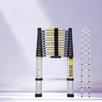 Nouvelle échelle télescopique en aluminium, échelle à 5 marches, échelle pliante épaissie pour usage domestique, 3,2 m