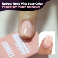 FZANEST Échantillon Gratuit Gel de Base en Caoutchouc Soak Off pour Ongles, Vernis à Ongles en Gel, Marque Privée, Logo Personnalisé, Couche de Base Colorée pour Ongles