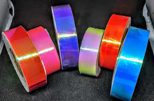 ฮูลาฮูปมอร์ฟเทปตกแต่งแบบมีกาวในตัวอะคริลิคไวต่อแรงกดด้วยน้ำสำหรับปิดผนึกกล่องโพลีเอสเตอร์เดี่ยว - Product Image 4