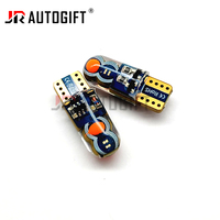 Double Couleurs Rouge Bleu Flash Strobe T10 COB 4SMD W5W 194 168 Gel de Silice Led Bulb T10 Intérieur Lumière de Plaque d'Immatriculation 12V
