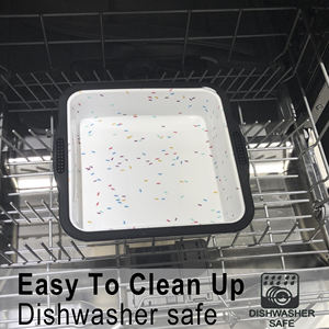 Sartén antiadherente de silicona para hornear pasteles, bandeja cuadrada para hornear pasteles - Product Image 4