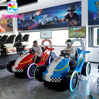 Aire de jeux intérieure d'attractions 9D VR parc à thème Arcade Adult Kids Racing Car Driving Simulator Vr Game Machine