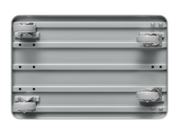 Chariot en acier inoxydable avec patins en caoutchouc antidérapants, conception pliable à quatre roues, capacité de 300 kg, outils de transport durables et mobiles