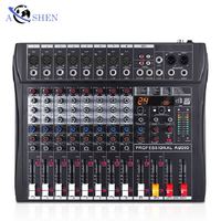 Vente en gros Table de mixage audio professionnelle 8 canaux Contrôleur de scène effecteur numérique Table de mixage KTV DJ
