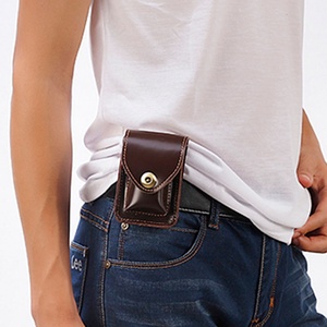 Wholesale Genuine Leather Cigarette Case Lighter Case Cigar Packets Retro Cigarette <b>Pouch</b> - Product Image 6