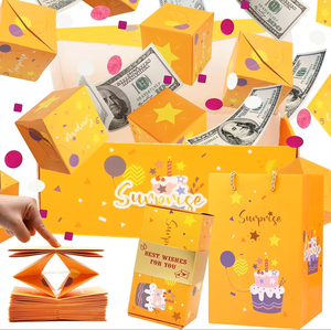Caja de Regalo Personalizada con Diseño Pop-Up, Magnética, Plegable, de Cartón, para Sorpresas, Dinero, Fiestas, Cumpleaños, San Valentín - Product Image 2