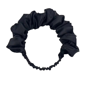 Wholesale <b>Headband</b> Hairbands Ins Textured Satin Headdress Luxury Wide Edge Knot <b>Headbands</b> for <b>Women</b> - Product Image 3