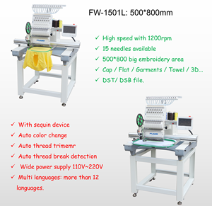 Machine à broder à tête unique Fuwei, grandes images Lun pour uniformes scolaires, prix d'usine - Product Image 5