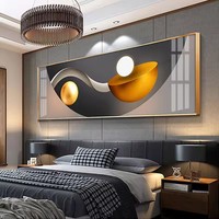 Modern soyut katı geometri posterler baskılar lüks tuval resim kristal porselen başucu resim ev dekor vazosu duvar sanatı