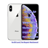 Vente en gros de téléphones d'occasion débloqués pour Xs Max 512 Go Argent, puce A12 Bionic, écran Super Retina OLED, Face ID, prix d'usine, fournisseur en gros