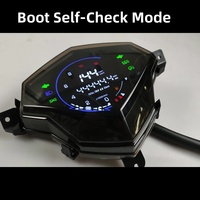 Instrumen Elektronik LED Sepeda Motor, Cocok untuk Modifikasi Aksesori YAMAHA MIO I 125 M3, Meteran Sepeda Motor