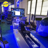 Simulador de realidad virtual para interiores, equipo de juegos, máquina de navegación VR, pista de remo deportiva interactiva de fibra de vidrio para aeropuerto