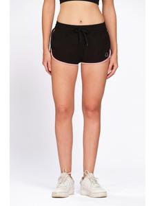 Shorts de sport extensibles en Lycra noir pour femme Munns & Mars – Taille mi-haute, confortables, pour l'entraînement athlétique - Product Image 5