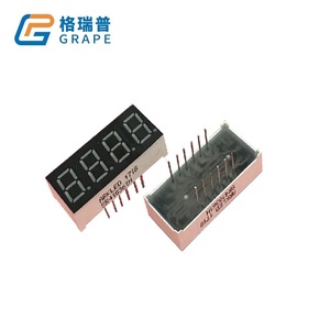 Пользовательский 0,36 дюймов <span class=keywords><strong>4</strong></span>-значный <span class=keywords><strong>7</strong></span>-сегментный цифровой светодиодный дисплей красный желтый зеленый цвет категории продукта - Product Image 2