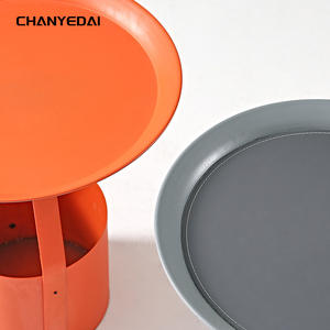 Petite table de chevet en <span class=keywords><strong>fer</strong></span> forgé avec petit seau de rangement de style luxe Ins pour table basse de chambre à coucher - Product Image 6