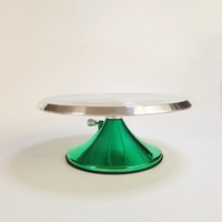 Festes Ventil einstellbar drehbar 12 Zoll Alu. Cake Turntable Table Stand Base