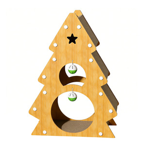 Rascadores verticales para gatos con forma de árbol de Navidad hechos a medida, postes rascadores resistentes al desgaste y a los arañazos, venta al por mayor para mascotas - Product Image 2