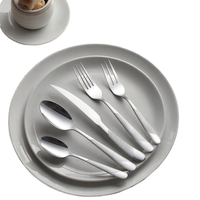 Ensemble de couverts de luxe en acier inoxydable miroir, durable, pour mariages, fêtes, restaurants, y compris des cuillères en métal, des cuillères à café