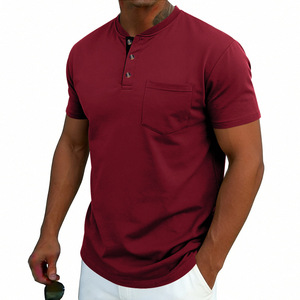 Camisa de Verano 2026 para Hombre, Estilo Retro, Casual, Holgada, Transpirable, Cuello Alto, Sin Plancha, para Comercio Exterior Transfronterizo - Product Image 3